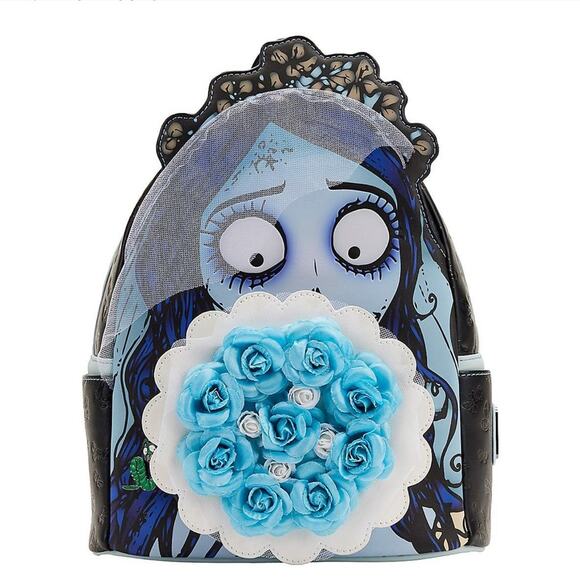 Disney Loungefly Emily Corpse Bride Bouquet Mini Backpack - Picture 1 of 12